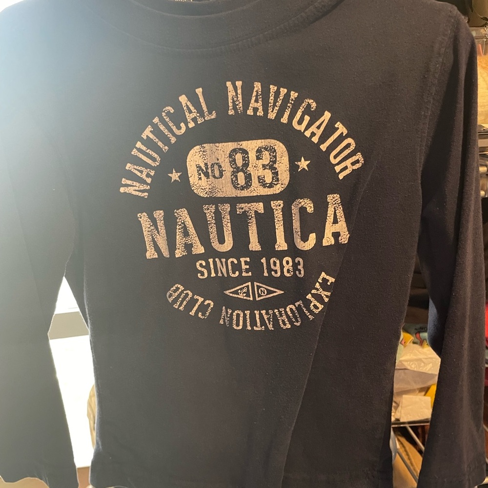 Nautica Navy Long Sleeve Shirt